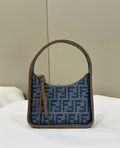 FENDI Mini Underarm Denim Bag