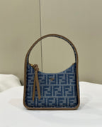 FENDI Mini Underarm Denim Bag