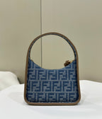 FENDI Mini Underarm Denim Bag