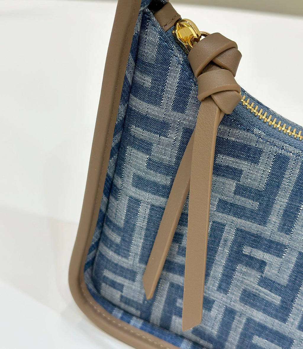 FENDI Mini Underarm Denim Bag