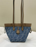 FENDI Origami FF Denim Foldable Bag
