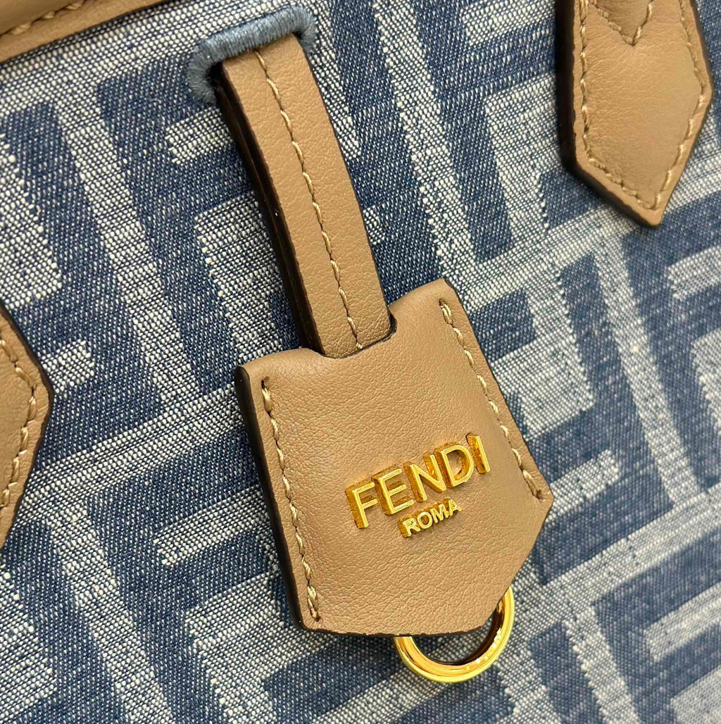 FENDI Origami FF Denim Foldable Bag