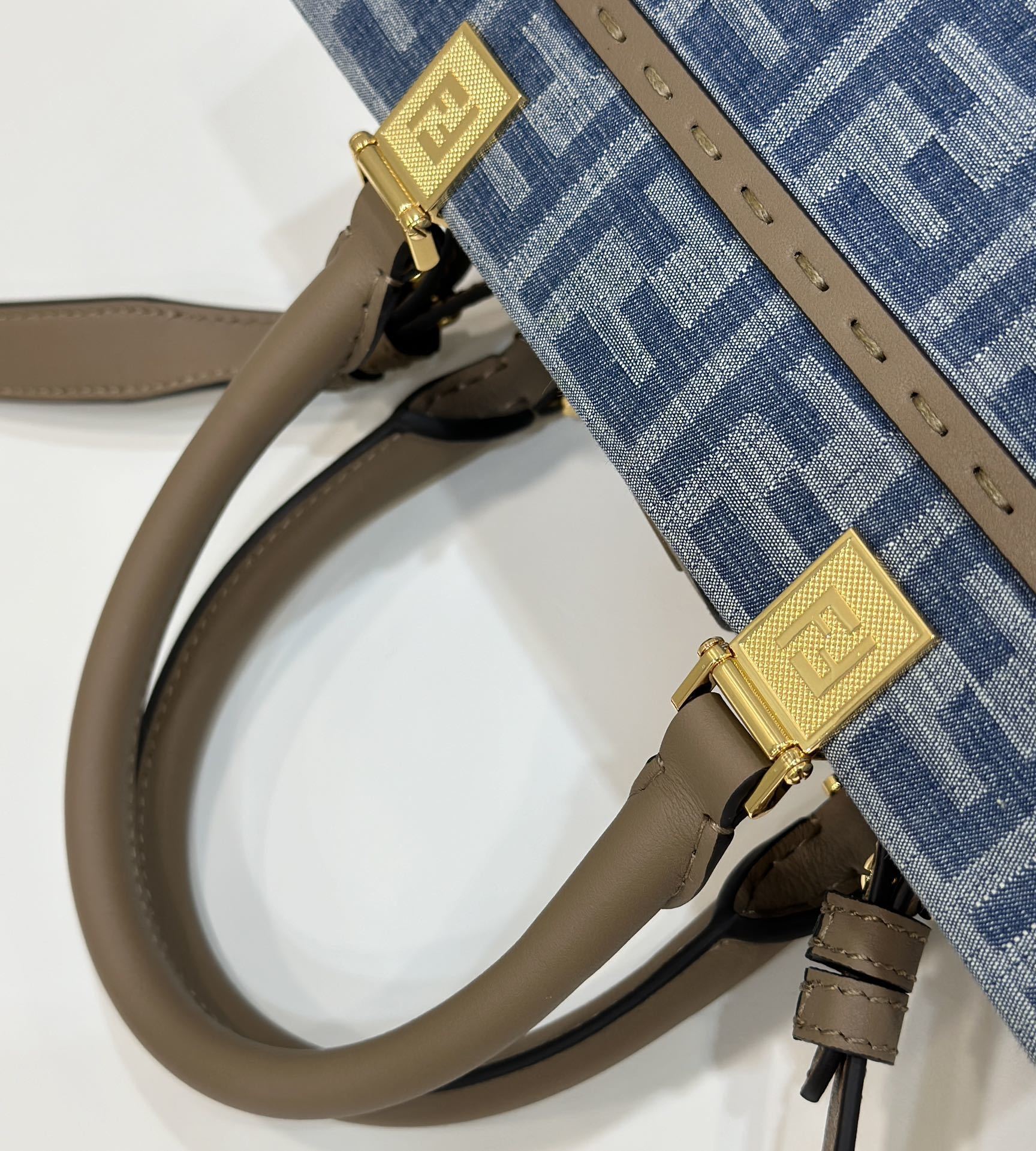 FENDI Denim FF Tote Bag