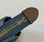 FENDI Denim FF Clutch with Chain