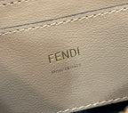 FENDI Denim FF Clutch with Chain