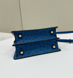 FENDI ISeeU Petite Ostrich Leather Handbag