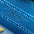FENDI ISeeU Petite Ostrich Leather Handbag