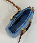 FENDI By The Way Mini Boston Denim Handbag