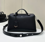 FENDI Boston Leather Handbag with Dégradé Detail