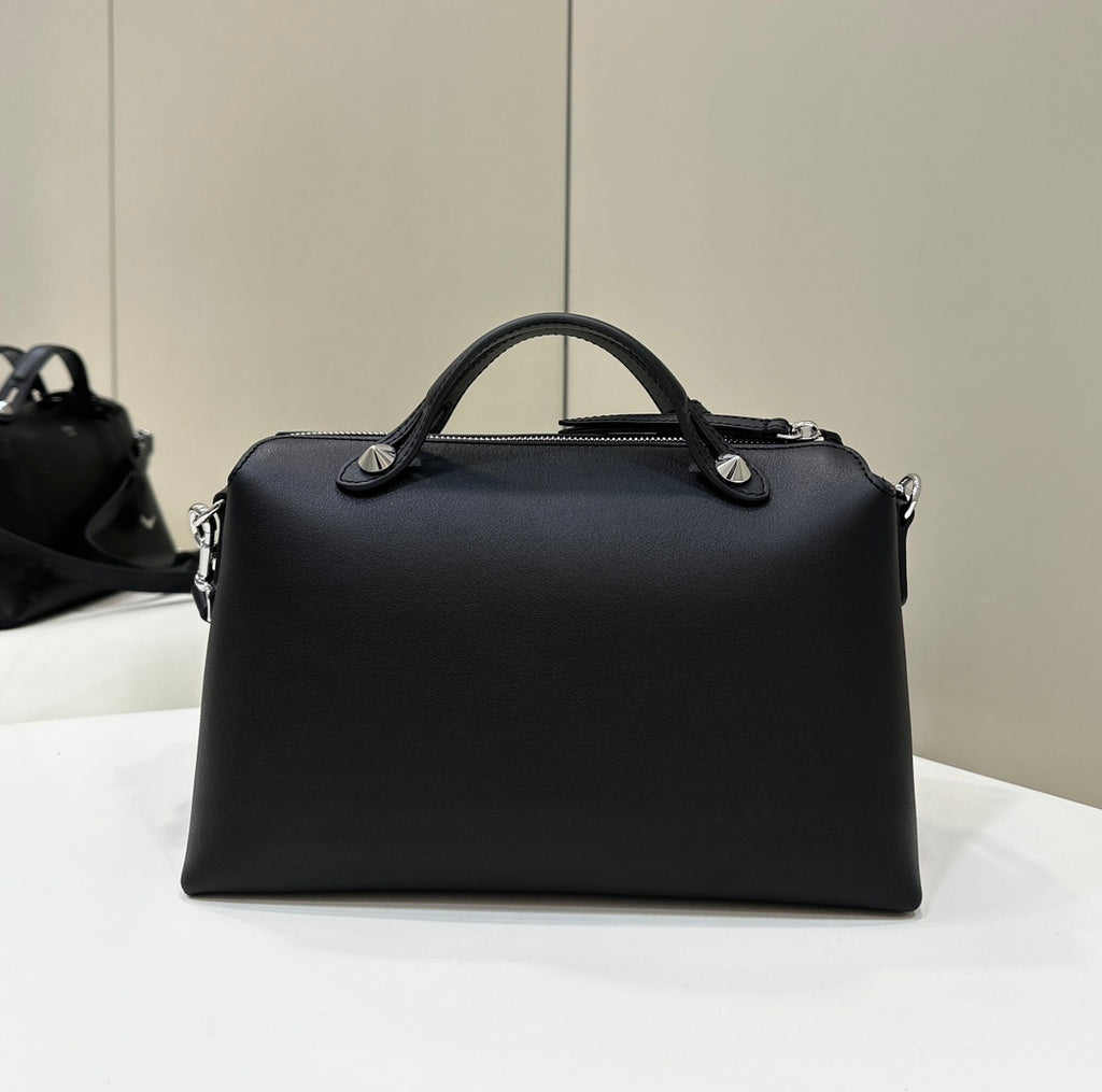 FENDI Boston Leather Handbag with Dégradé Detail