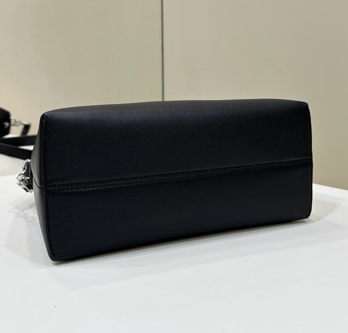 FENDI Boston Leather Handbag with Dégradé Detail