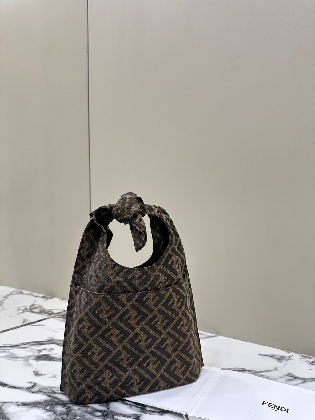 FENDI Runway Drawstring Handheld Bag