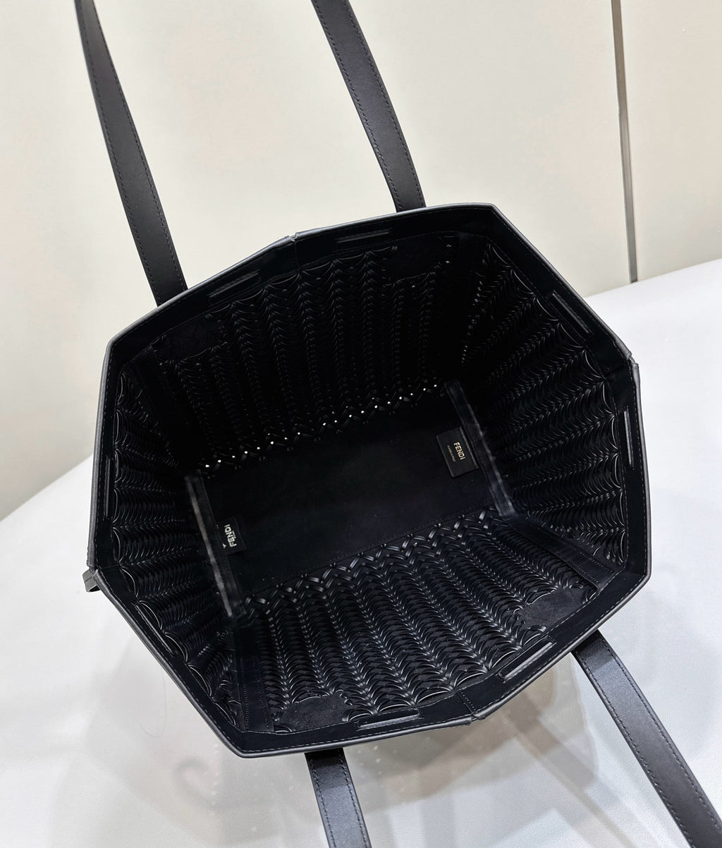 FENDI Origami Woven Leather Foldable Bag