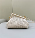 FENDI First Series Woven Leather Handbag