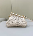 FENDI First Series Woven Leather Handbag
