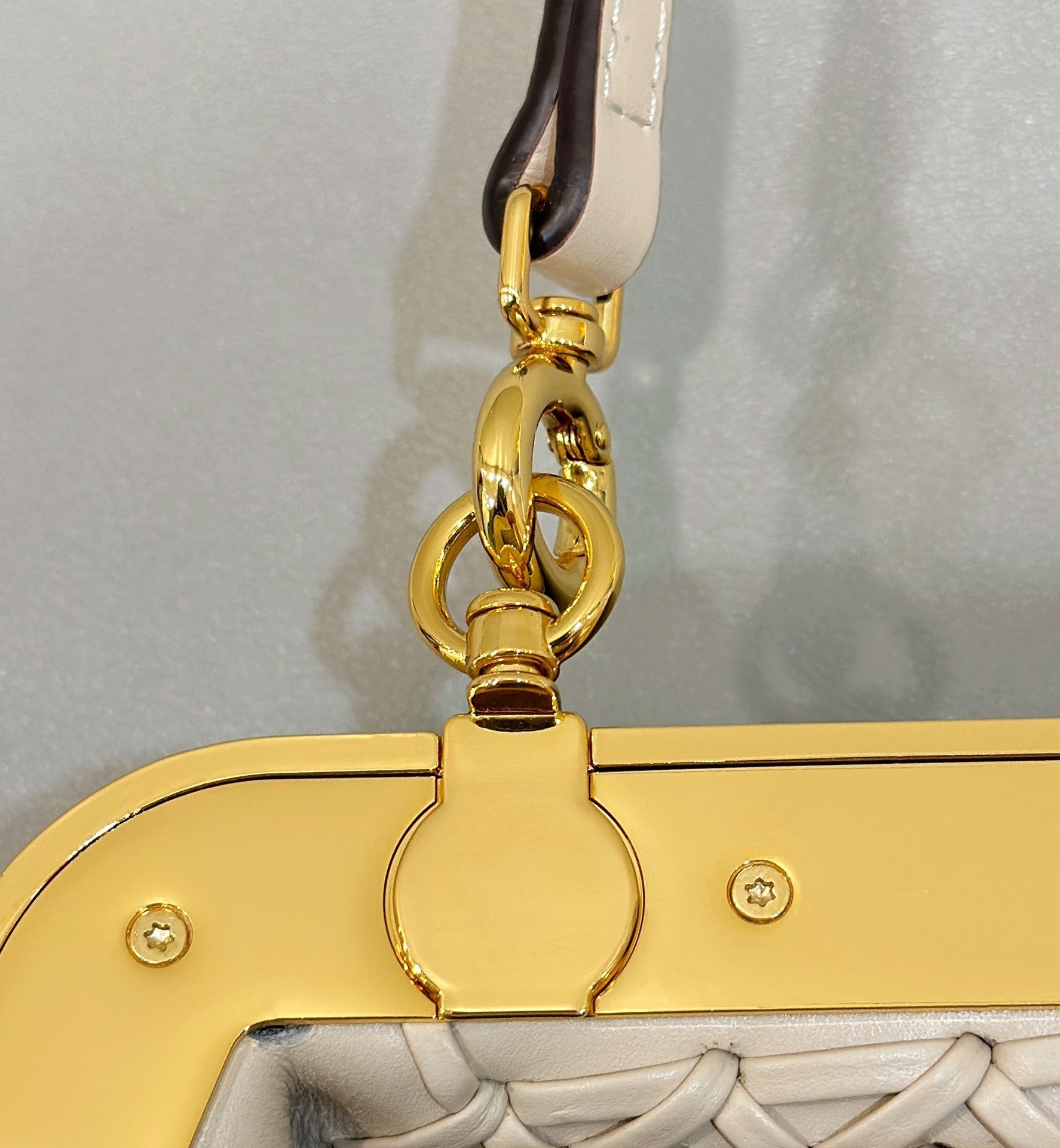 FENDI First Series Woven Leather Handbag