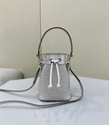 FENDI Mon Tresor Crystal-Embellished Bucket Bag