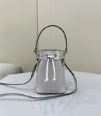 FENDI Mon Tresor Crystal-Embellished Bucket Bag