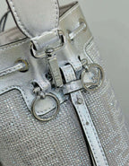 FENDI Mon Tresor Crystal-Embellished Bucket Bag