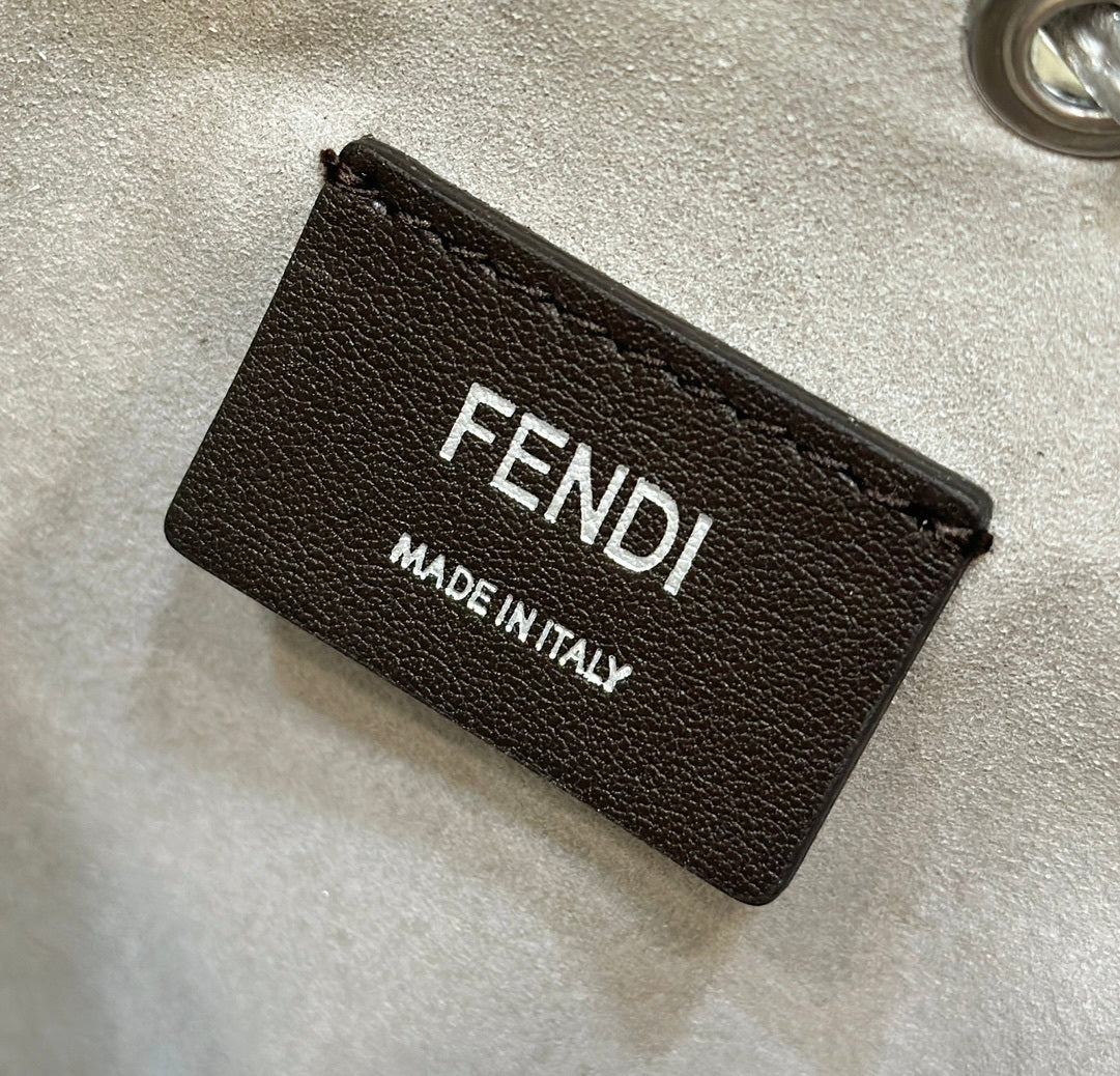 FENDI Mon Tresor Crystal-Embellished Bucket Bag
