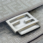 FENDI Baguette Medium Crystal-Embellished Handbag