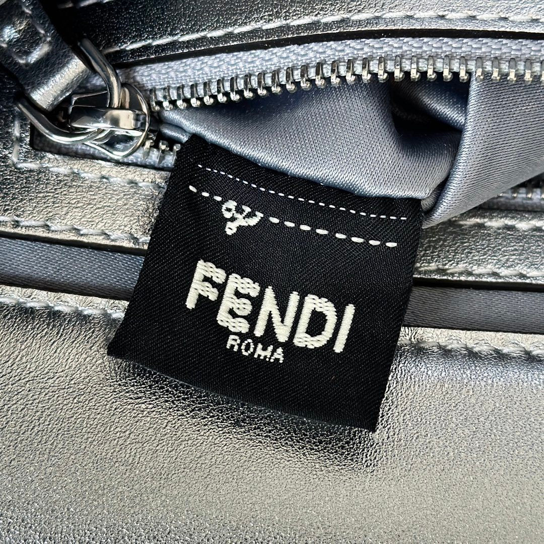 FENDI Baguette Medium Crystal-Embellished Handbag