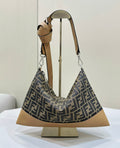 FENDI Slim FF Jacquard Messenger Bag
