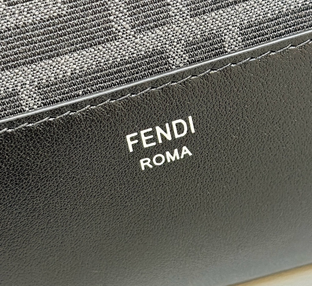 FENDI Slim FF Jacquard Messenger Bag