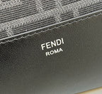 FENDI Slim FF Jacquard Messenger Bag