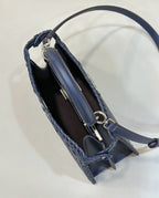 FENDI Peekaboo ISeeU Woven Leather Handbag Large