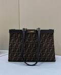 FENDI FF Canvas Tote Bag