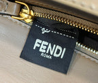 FENDI Baguette Medium Croc-Embossed Handbag