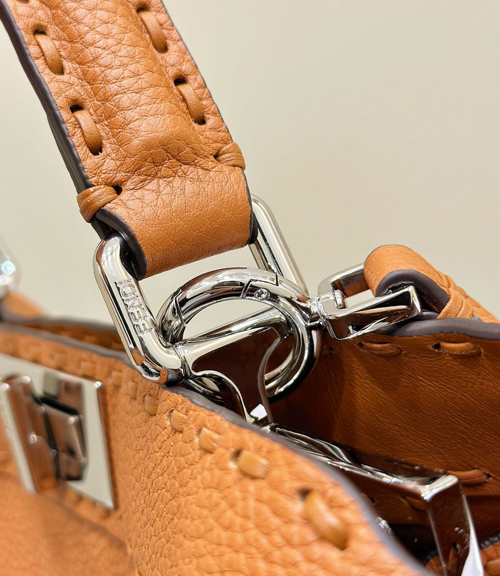 FENDI Peekaboo Medium Leather Handbag