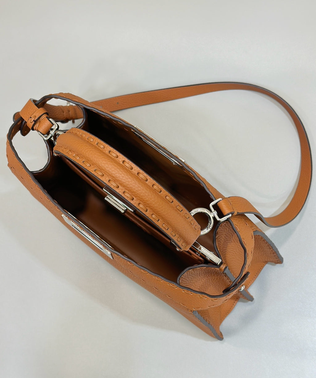 FENDI Peekaboo Medium Leather Handbag