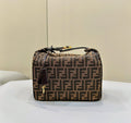 FENDI Vintage-Style FF Lunch Box Bag