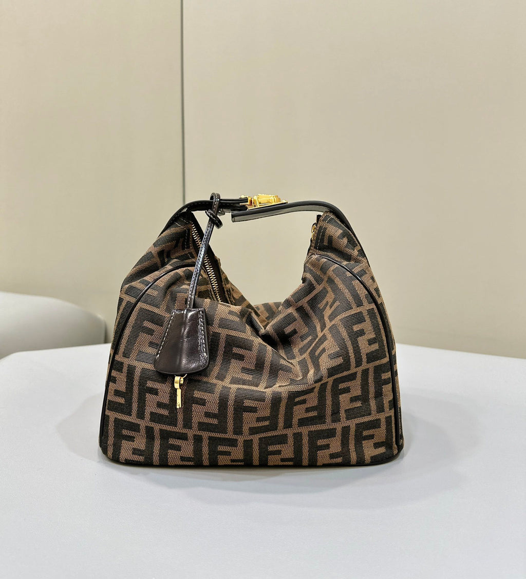 FENDI Vintage-Style FF Lunch Box Bag