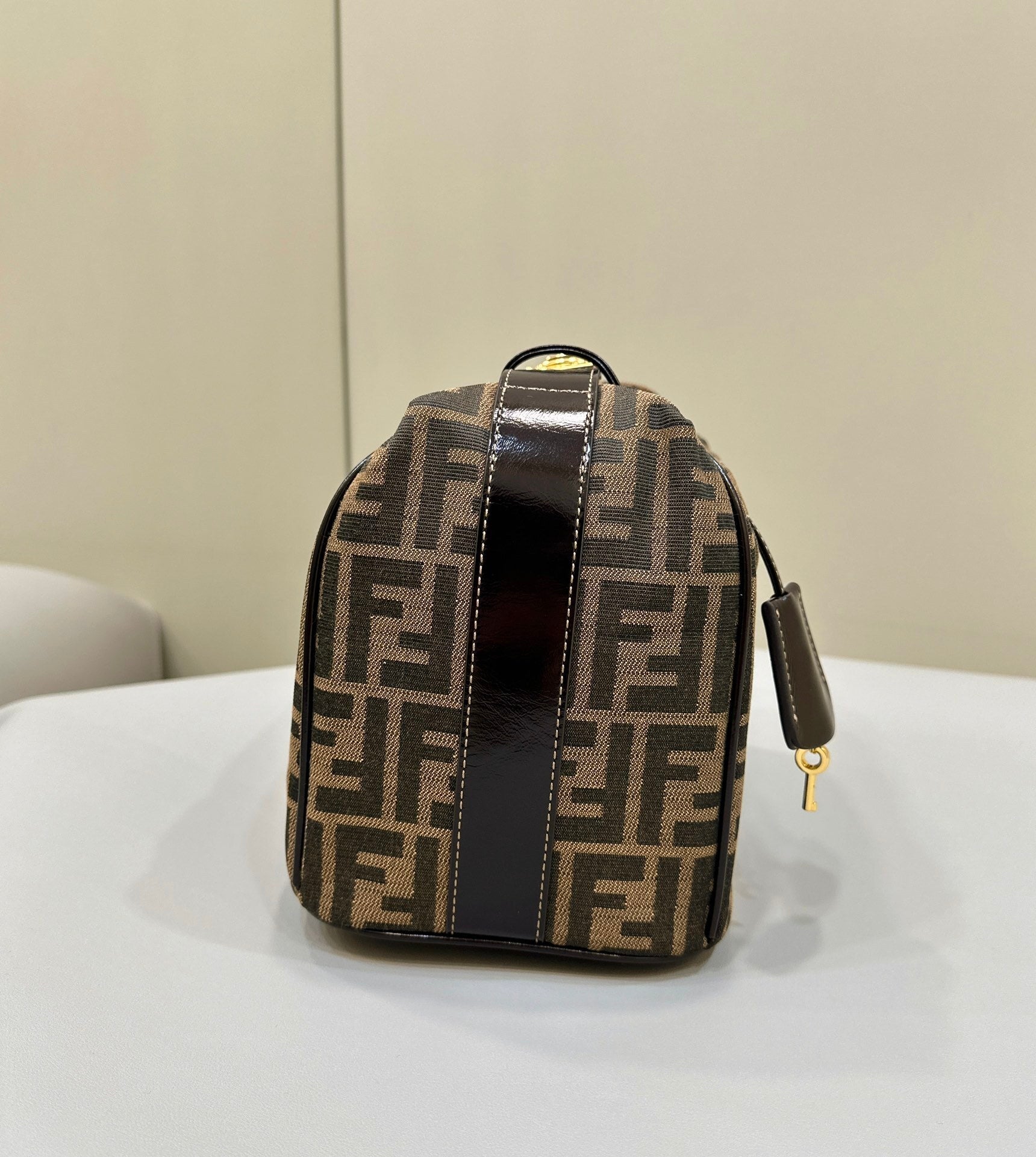 FENDI Vintage-Style FF Lunch Box Bag