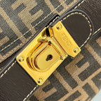FENDI Vintage-Style FF Lunch Box Bag