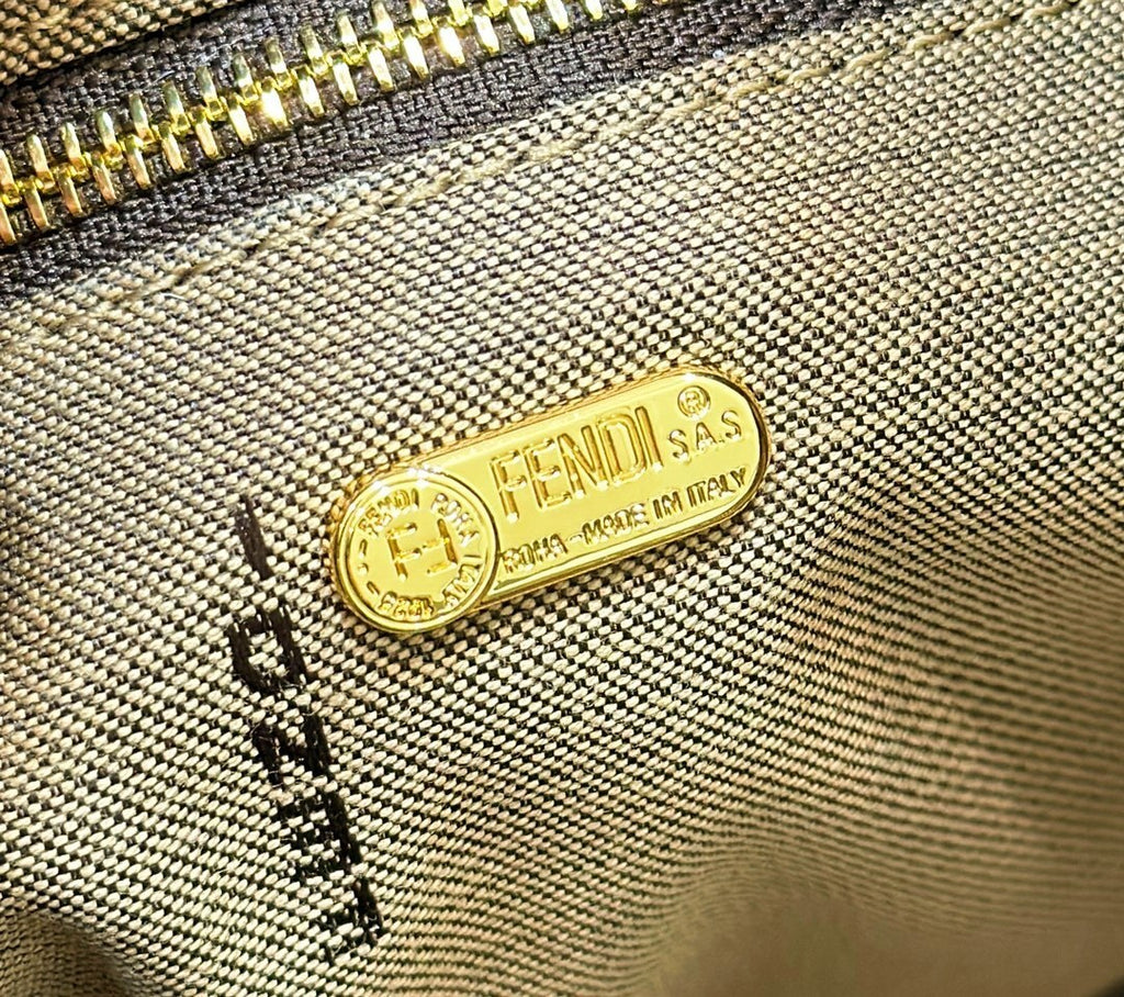 FENDI Vintage-Style FF Lunch Box Bag