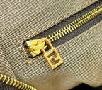 FENDI Vintage-Style FF Lunch Box Bag