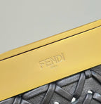 FENDI First Series Woven Leather Handbag