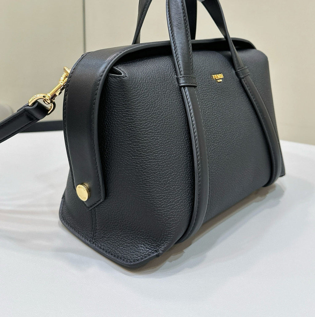 FENDI Boston Leather Handbag