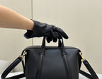 FENDI Boston Leather Handbag