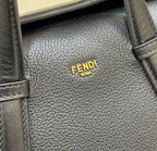 FENDI Boston Leather Handbag