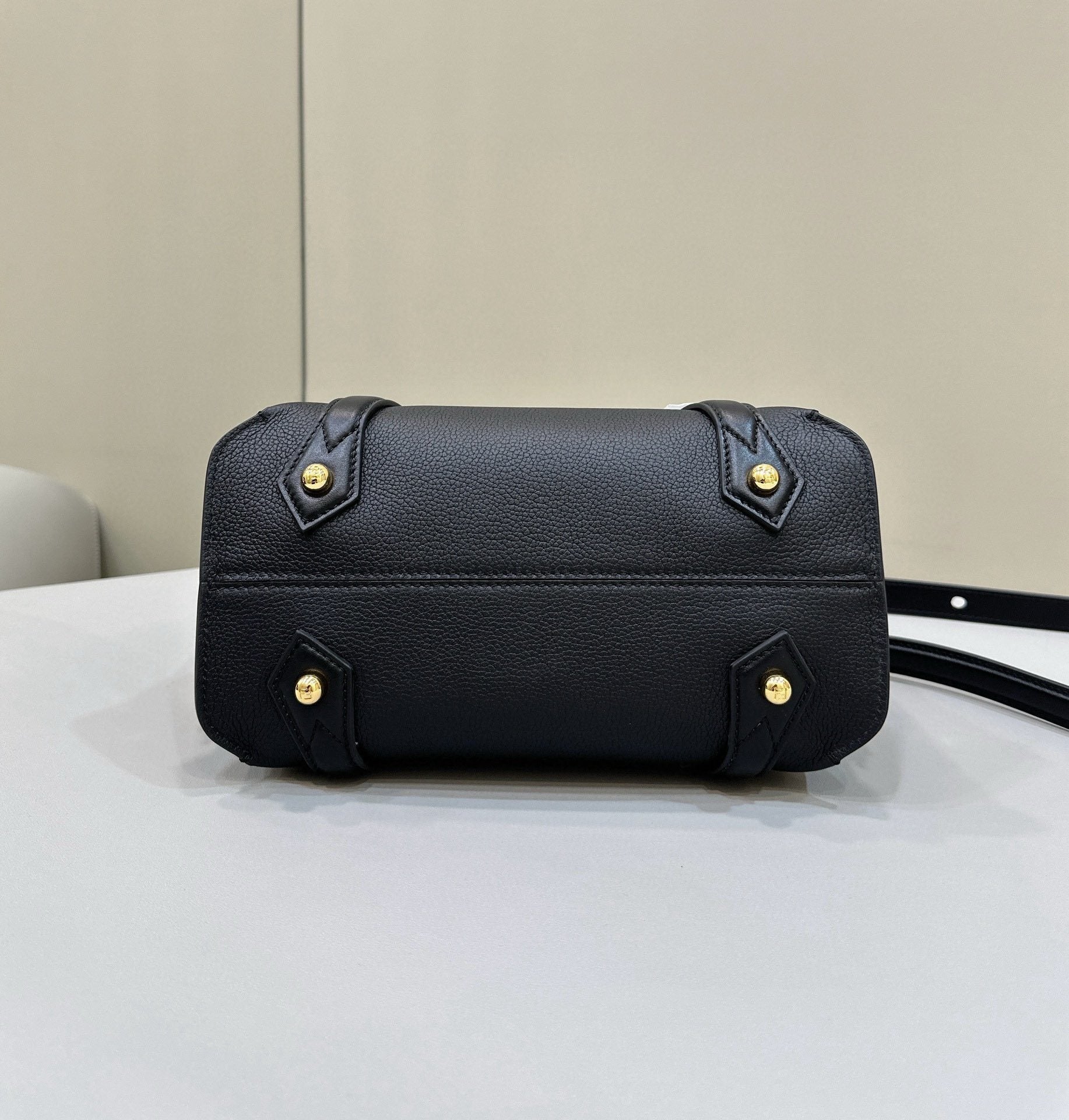 FENDI Boston Leather Handbag