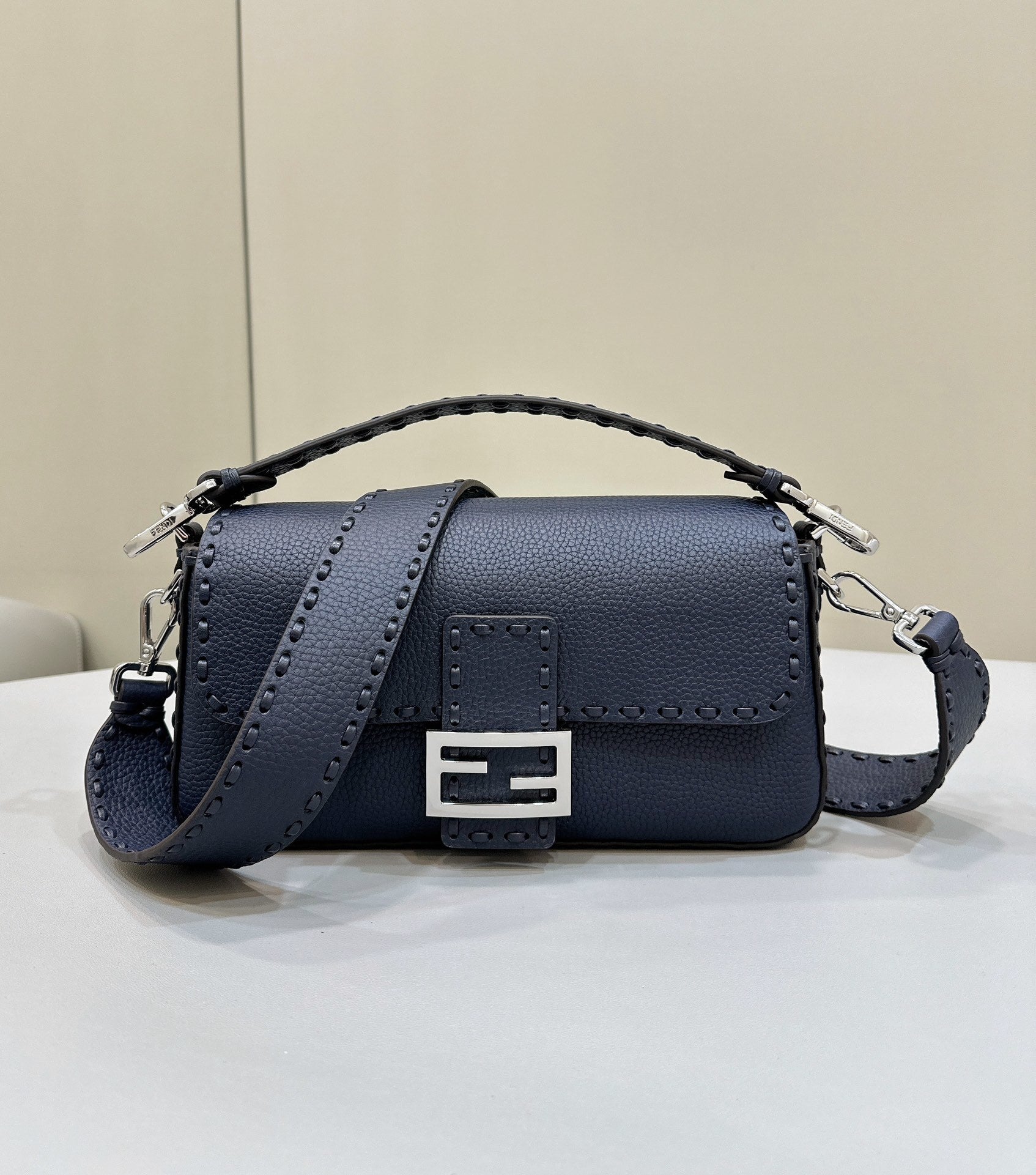 FENDI Hand-Stitched Baguette Handbag