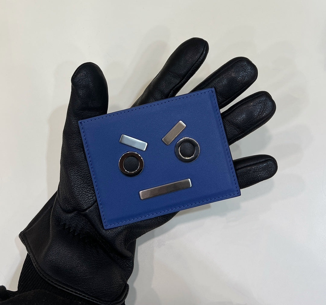 FENDI Tri-Compartment Calfskin Card Holder