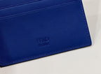 FENDI Tri-Compartment Calfskin Card Holder