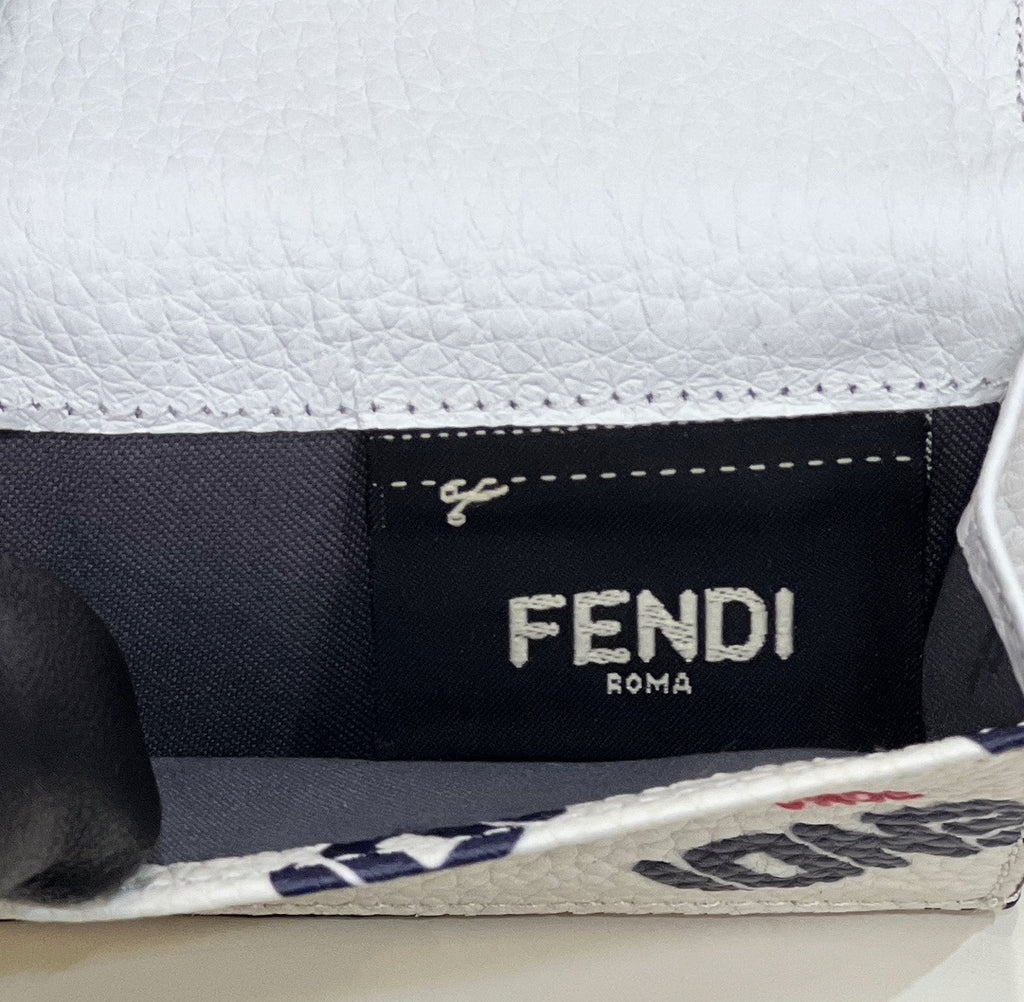 FENDI Grained Leather Mini Wallet