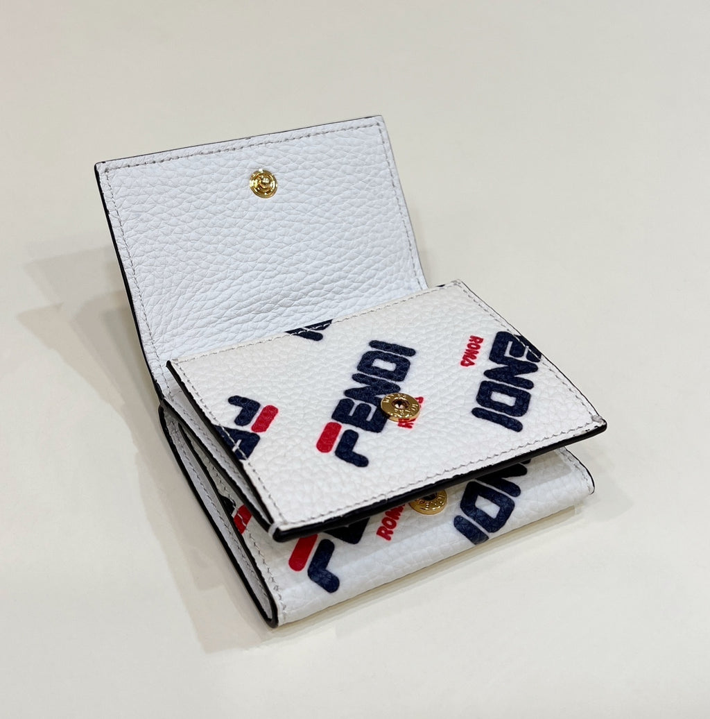 FENDI Grained Leather Mini Wallet